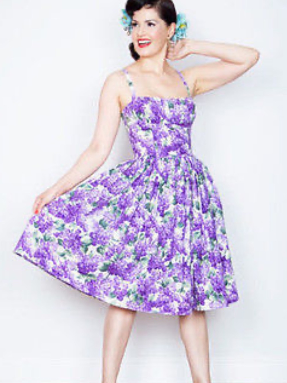 Bernie Dexter Lilac Paris dress size M